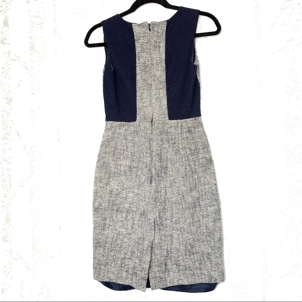 J. Crew Sleeveless Tweed and Eyelet Dress - Picture 5 of 8